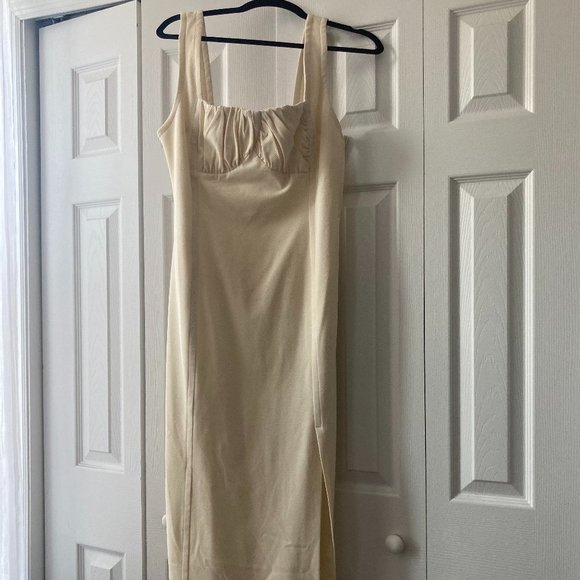 Nicholas Cream Sheath Midi Dress - Picture 1 of 3